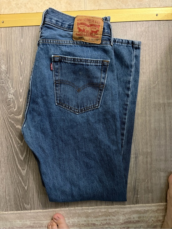 Levi's Other - Levi's Men's Dark Blue Straight-Leg Denim Jeans